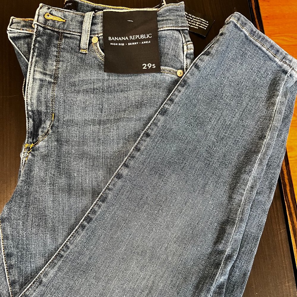 🆕Banana Republic High Rise Skinny Ankle Jeans 29S